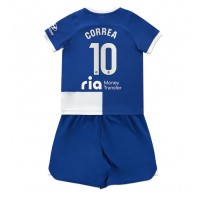 Atletico Madrid Angel Correa #10 Replika babykläder Bortaställ Barn 2023-24 Kortärmad (+ korta byxor)